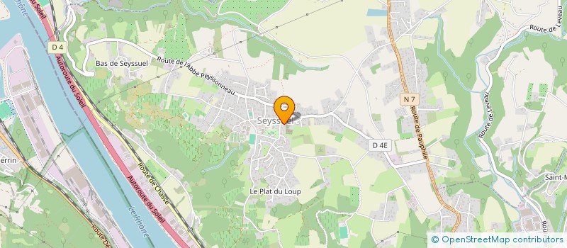 localisation de l'entreprise EURL ERIC TROUILLET  SEYSSUEL