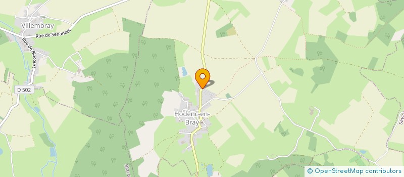 localisation de l'entreprise EURL ERICK LECLERC  HODENC-EN-BRAY