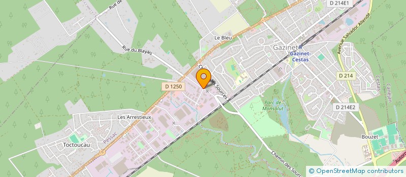 localisation de l'entreprise EURL ERMAG  CESTAS