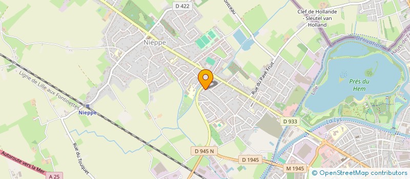 localisation de l'entreprise EURL ERNOULD à NIEPPE
