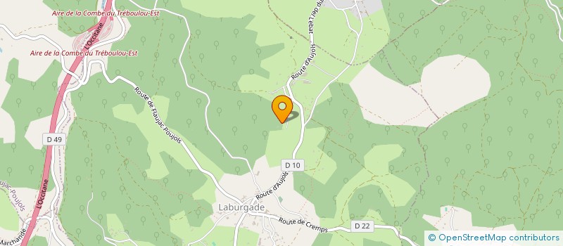 localisation de l'entreprise EURL ESCALAUSSET  LABURGADE