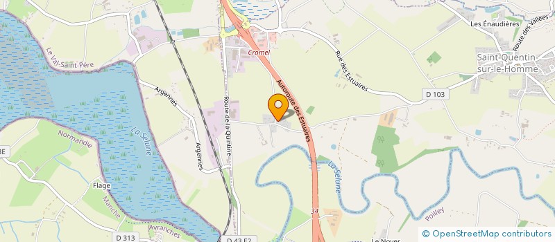 localisation de l'entreprise EURL ESNOUF MICKAEL  SAINT-QUENTIN-SUR-LE-HOMME