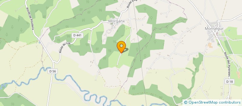 localisation de l'entreprise EURL ESPACE CONSO  MORGANX