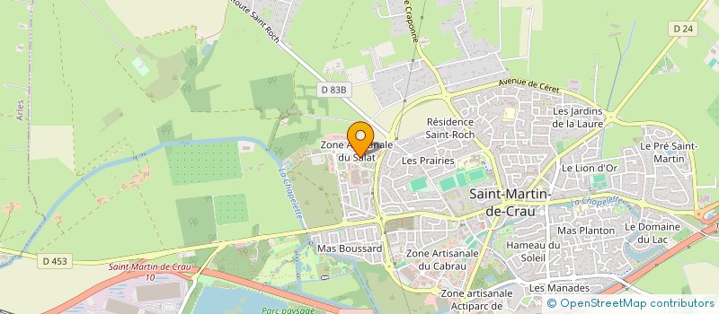 localisation de l'entreprise EURL ESPACE PRIVE à SAINT-MARTIN-DE-CRAU
