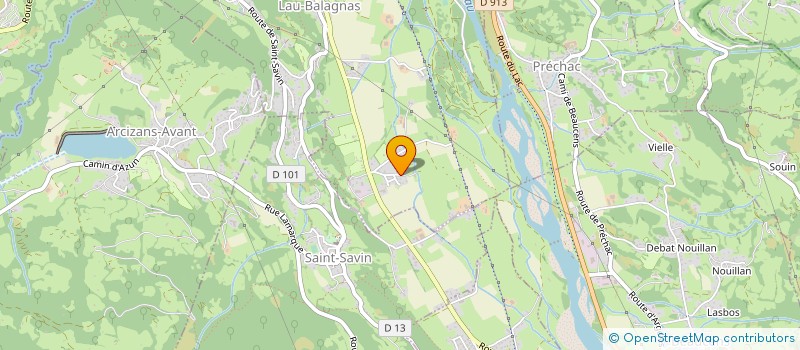 localisation de l'entreprise EURL ESPACE PYRENEES LOISIRS  LAU-BALAGNAS