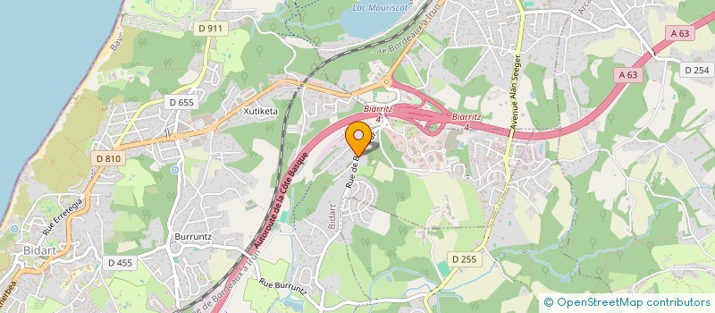 localisation de l'entreprise EURL ESTINE PERRODO  ARCANGUES