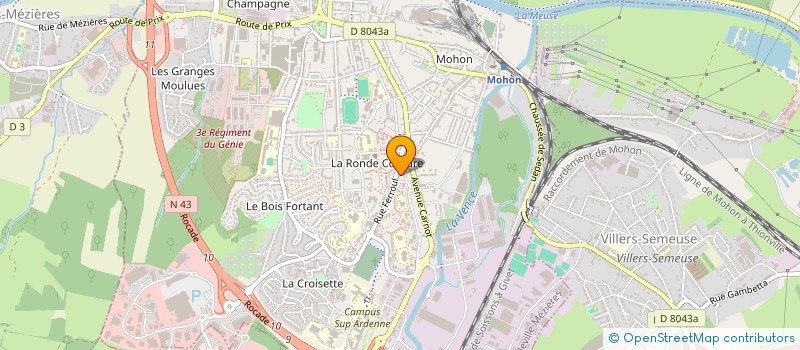 localisation de l'entreprise EURL ET VOILA  CHARLEVILLE-MEZIERES