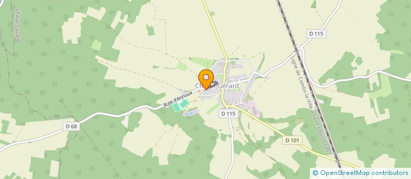 localisation de l'entreprise EURL ETA BECASSEAU  CHATEL-GERARD