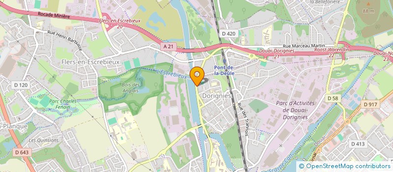 localisation de l'entreprise EURL ETABLISSEMENT BRIGUI à DOUAI