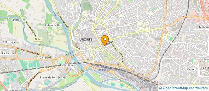 localisation de l'entreprise EURL ETABLISSEMENTS ARTERO  BEZIERS