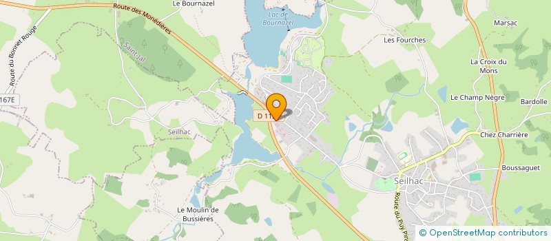 localisation de l'entreprise EURL ETABLISSEMENTS MARCILLOUX  BRIVE-LA-GAILLARDE