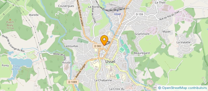 localisation de l'entreprise EURL ETALEM à USSEL