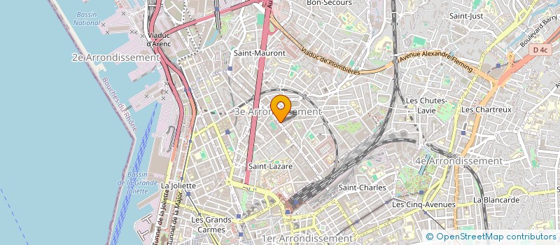 localisation de l'entreprise EURL ETHEVE à MARSEILLE