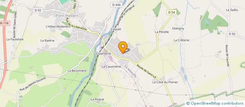 localisation de l'entreprise EURL ETIENNE  LA MEAUFFE