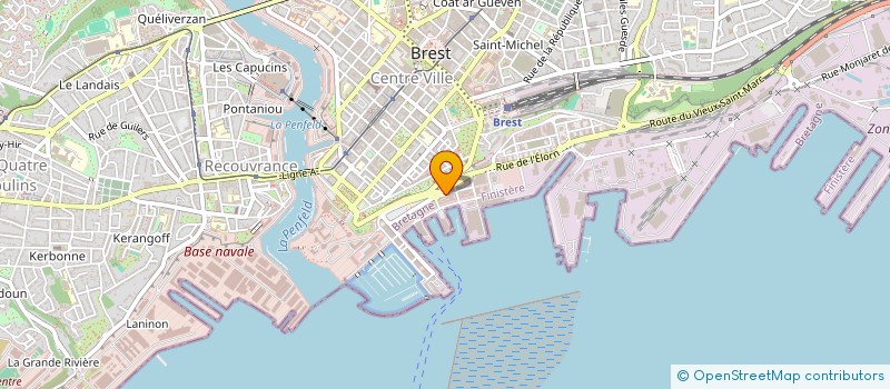 localisation de l'entreprise EURL ETS PIERRE LE VERGE à BREST