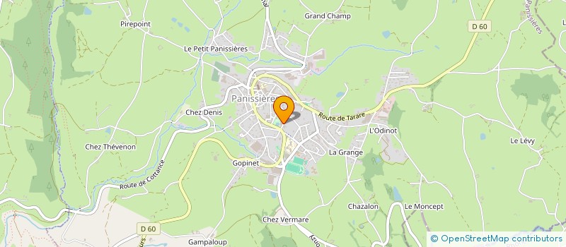 localisation de l'entreprise EURL EURO CMB à PANISSIERES