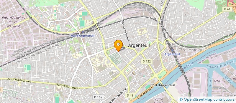 localisation de l'entreprise EURL EUROBAT 2000  ARGENTEUIL