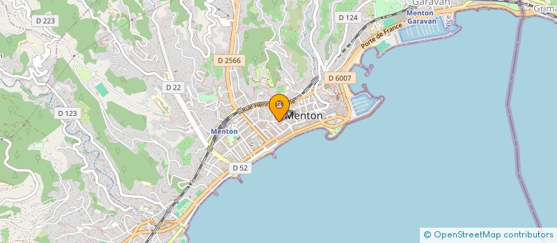 localisation de l'entreprise EURL EUROP'AGENCE à MENTON