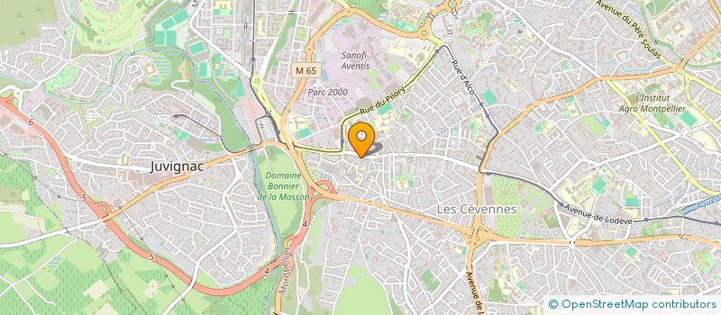 localisation de l'entreprise EURL EUROPEINTURE à MONTPELLIER