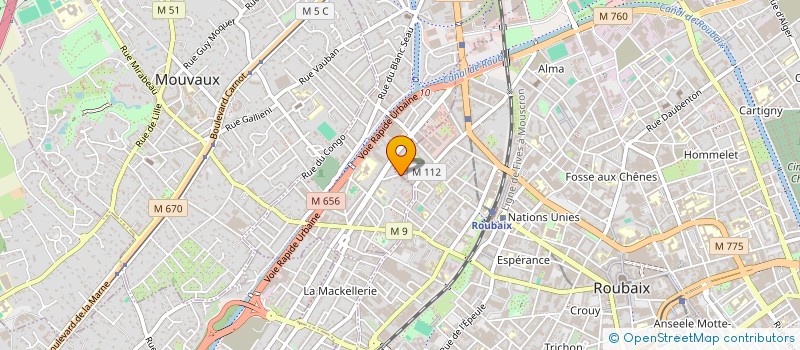 localisation de l'entreprise EURL EUROTEX à TOURCOING