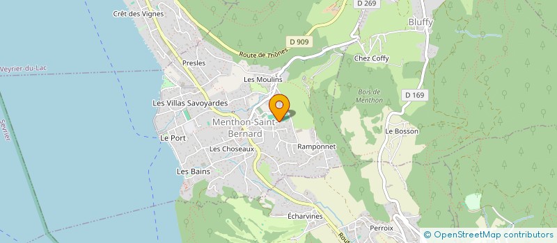 localisation de l'entreprise EURL EVASION MOSAIQUE à MENTHON-SAINT-BERNARD