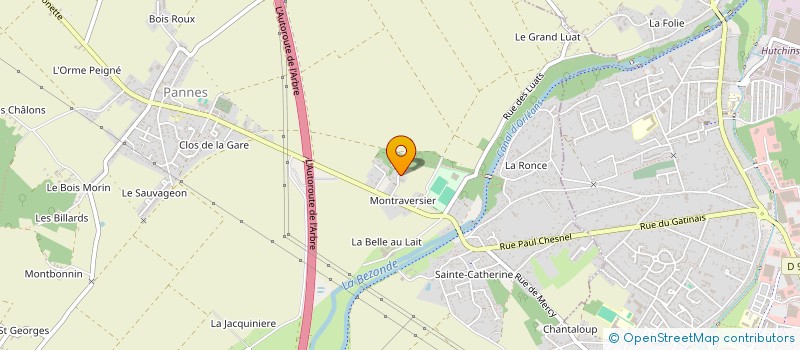 localisation de l'entreprise EURL EVENEMENT GOURMAND TRAITEUR à PANNES