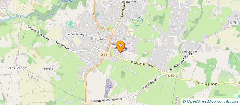 localisation de l'entreprise EURL EXCM à BRINDAS