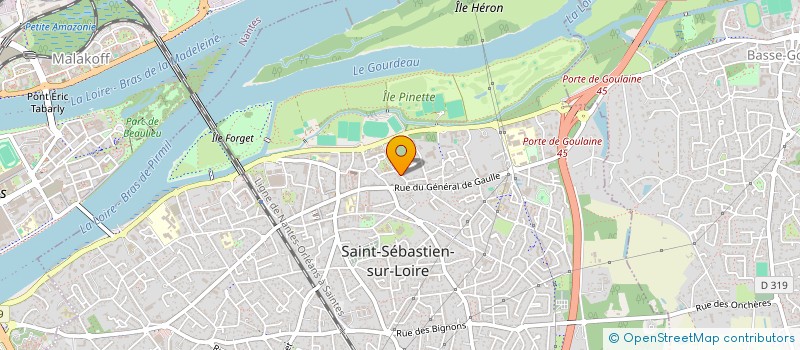 localisation de l'entreprise EURL EXPERTISE INGENIERIE SUD LOIRE à SAINT-SEBASTIEN-SUR-LOIRE