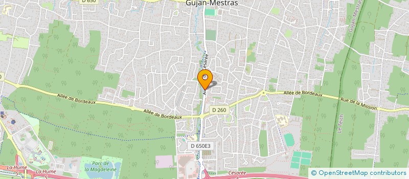 localisation de l'entreprise EURL F.B.  GUJAN-MESTRAS