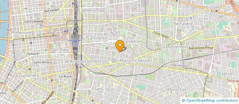localisation de l'entreprise EURL F B à LYON