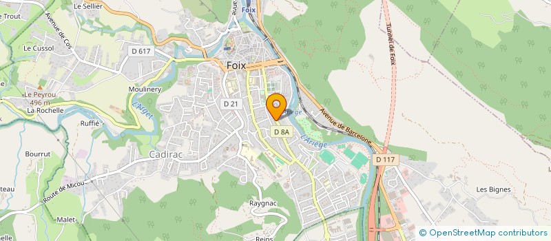 localisation de l'entreprise EURL F.GOUZY à FOIX