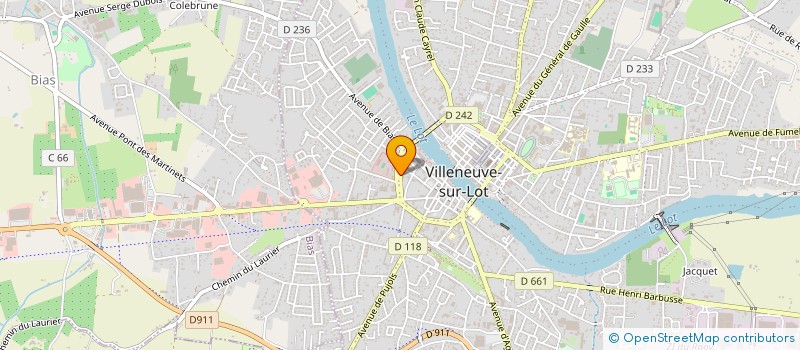 localisation de l'entreprise EURL F.L.B. à VILLENEUVE-SUR-LOT