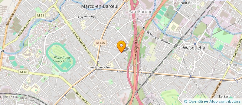 localisation de l'entreprise EURL F.M à MARCQ-EN-BARŒUL