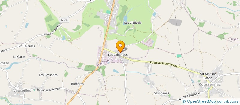 localisation de l'entreprise EURL FABIEN CAVALIE  LUGAN