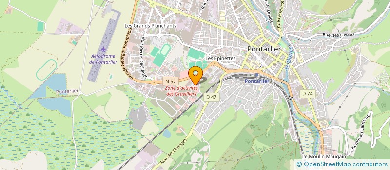 localisation de l'entreprise EURL FABIEN LOGUIOT  PONTARLIER