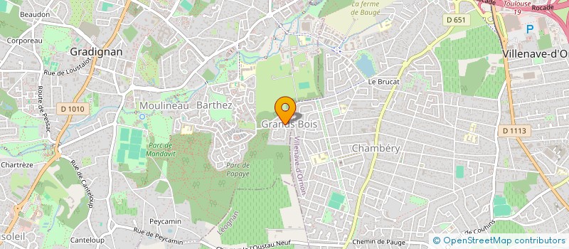 localisation de l'entreprise EURL FABRE.A à GRADIGNAN