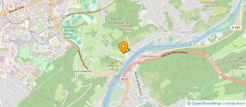 localisation de l'entreprise EURL FABRICE BOUVERET à BESANCON