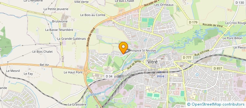 localisation de l'entreprise EURL FABRICE CHOBLET à VITRE