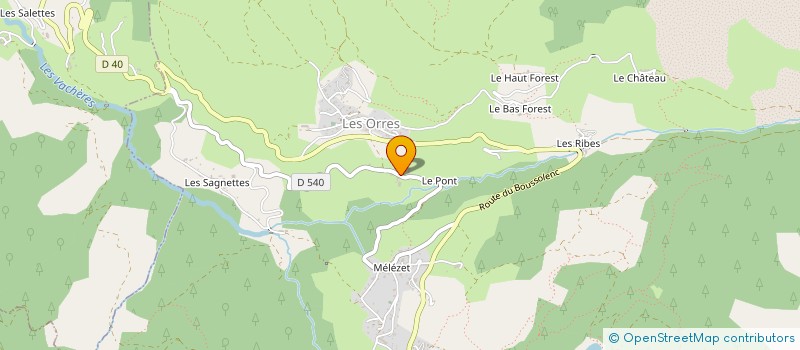 localisation de l'entreprise EURL FABRICE LAGIER à LES ORRES