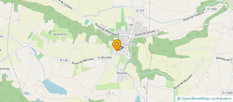 localisation de l'entreprise EURL FABRICE PITET  THODURE