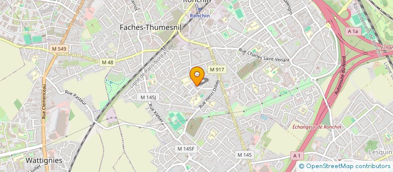 localisation de l'entreprise EURL FACHES DISTRIBUTION  FACHES-THUMESNIL