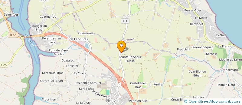 localisation de l'entreprise EURL FALHUN FRANCOIS à HENVIC