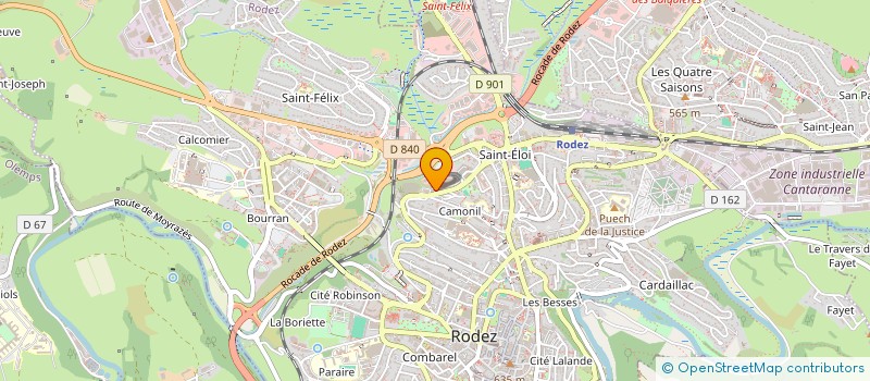 localisation de l'entreprise EURL FALLIERE à RODEZ