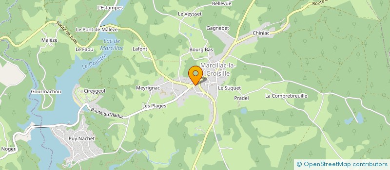 localisation de l'entreprise EURL FARGES MATERIAUX à MARCILLAC-LA-CROISILLE