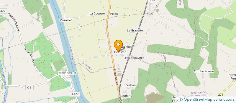localisation de l'entreprise EURL FAUGUEROLLES à TONNEINS