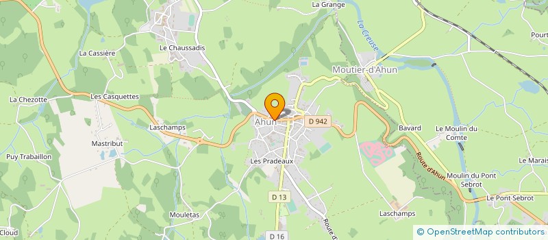 localisation de l'entreprise EURL FAYAUBOST GERARD à AHUN