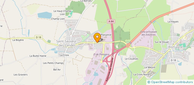 localisation de l'entreprise EURL FCC LAINE à SAINT-SAUVEUR-DES-LANDES