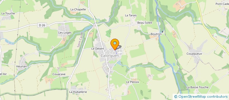 localisation de l'entreprise EURL FDI  CALORGUEN