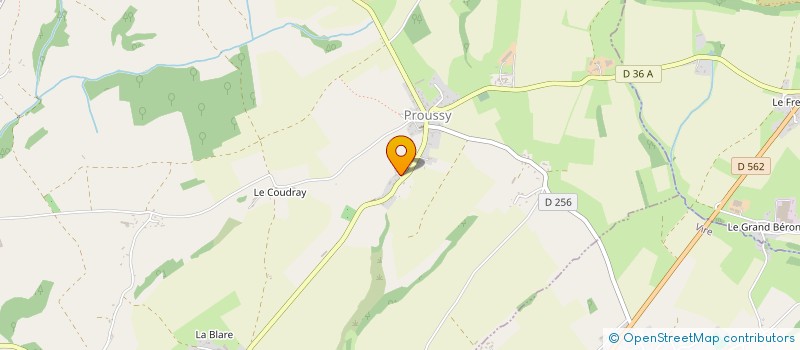 localisation de l'entreprise EURL FERME DE LE HAUTE BRUYERE à PROUSSY