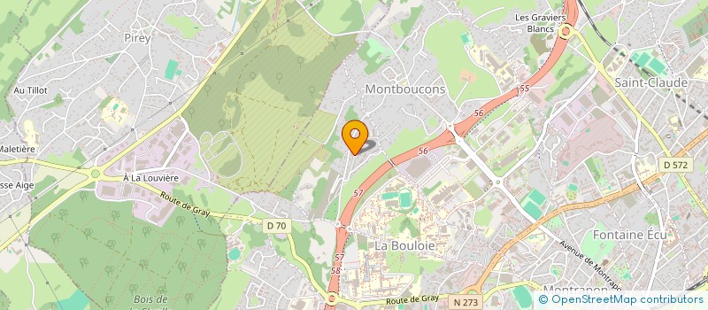 localisation de l'entreprise EURL FERMETURE CEL  BESANCON
